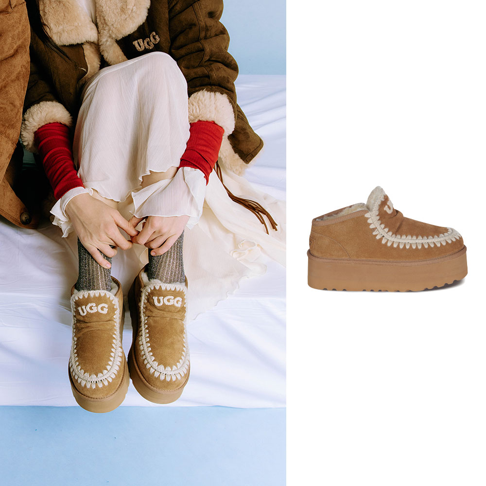 [무료배송] 호주정품 오즈라나 앨리사 로고 플랫폼 어그 부츠 (굽 5cm) OZLANA UGG OZ0020