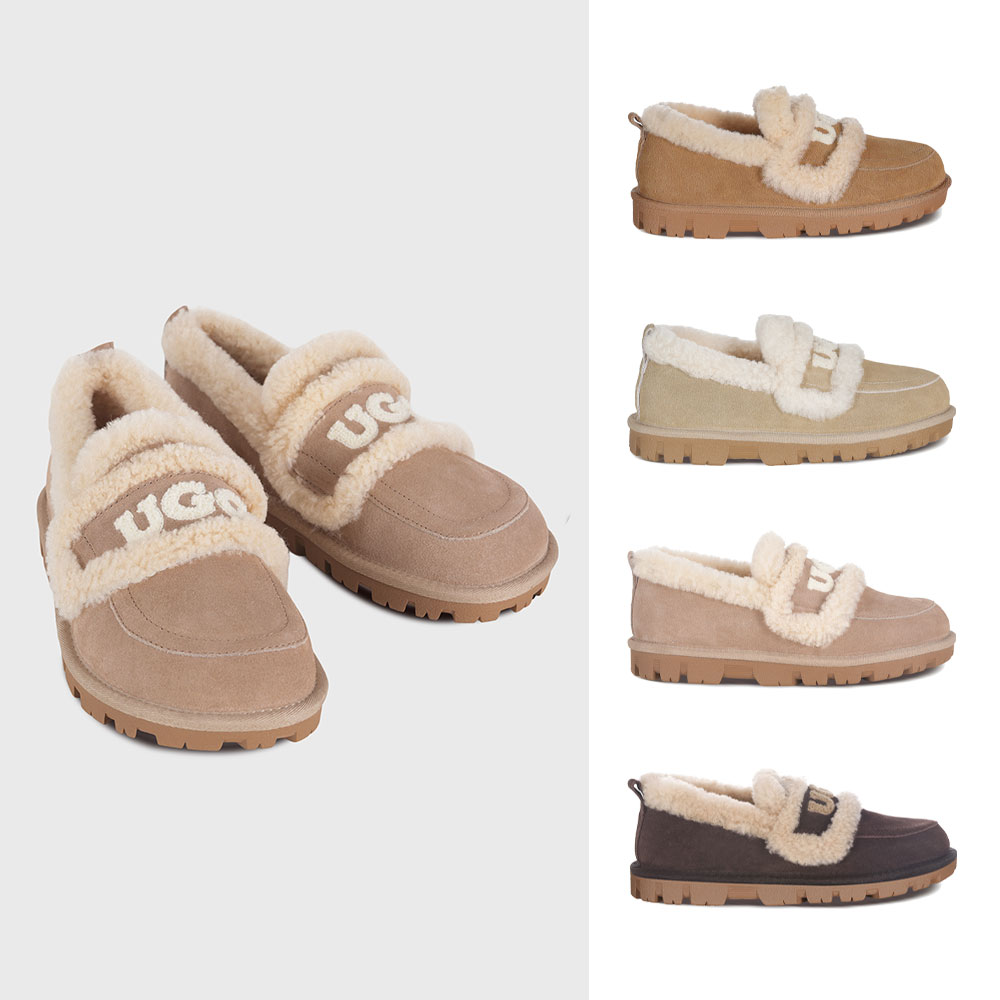 [무료배송] 호주정품 오즈라나 로고 시어링 로퍼 (굽 2.5cm) OZLANA UGG OZ1005